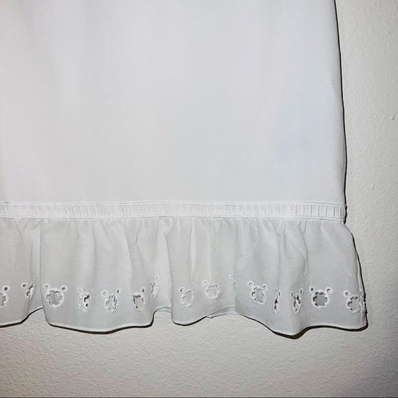 NWT Ted Baker | Fellie Broderie Pleated Frill Eyelet Blouse XS 0-2 - Picture 6 of 16